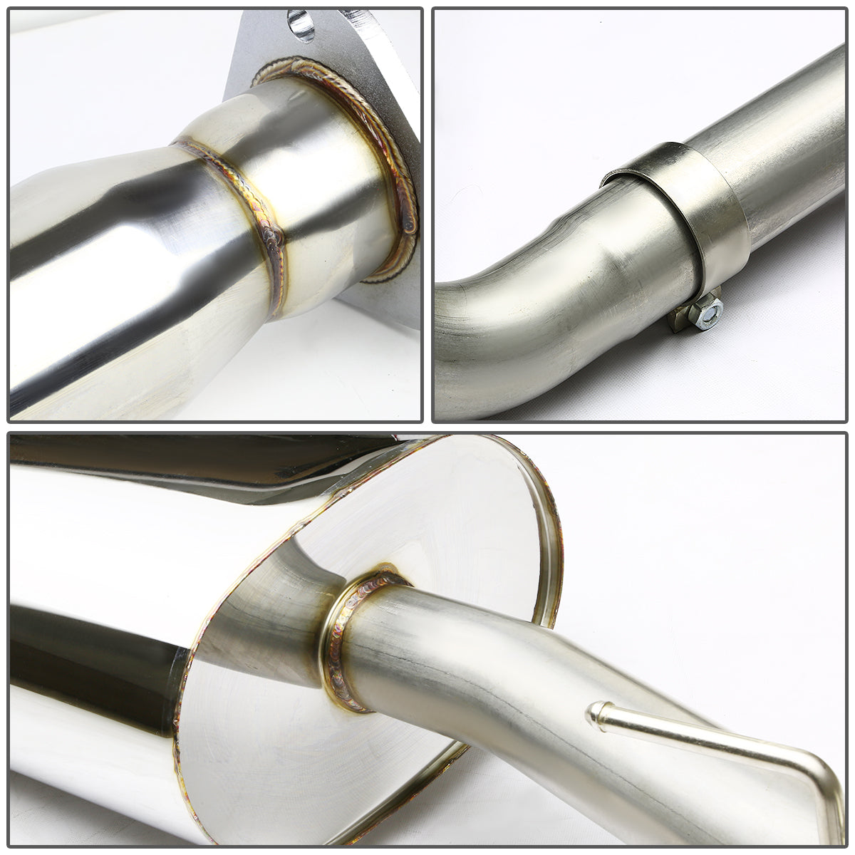 TUBERIA CATBACK CATBACK - 08-10 CHEVY COBALT TURBO - DUAL ROLLED TIP - STAINLESS STEEL