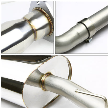 TUBERIA CATBACK CATBACK - 08-10 CHEVY COBALT TURBO - DUAL ROLLED TIP - STAINLESS STEEL