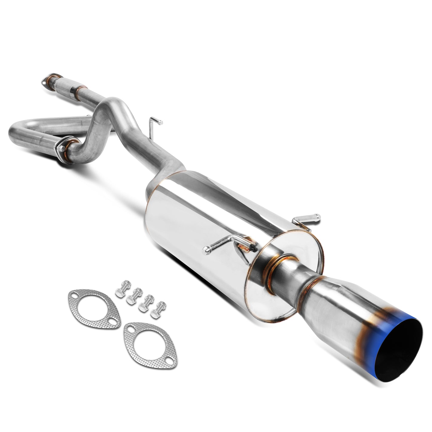 TUBERIA CATBACK CATBACK - 05-10 CHEVY COBALT / 07-10 PONTIAC G5 2.2L - SINGLE BURNT TIP - STAINLESS STEEL