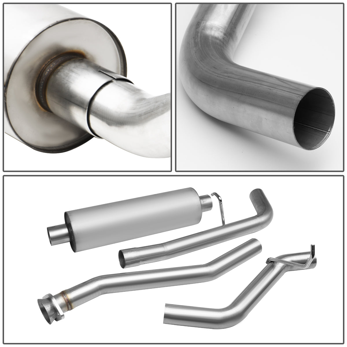 TUBERIA CATBACK CATBACK - STAINLESS STEEL - SINGLE - 04-12 CHEVY COLORADO 4 CYLINDER ONLY