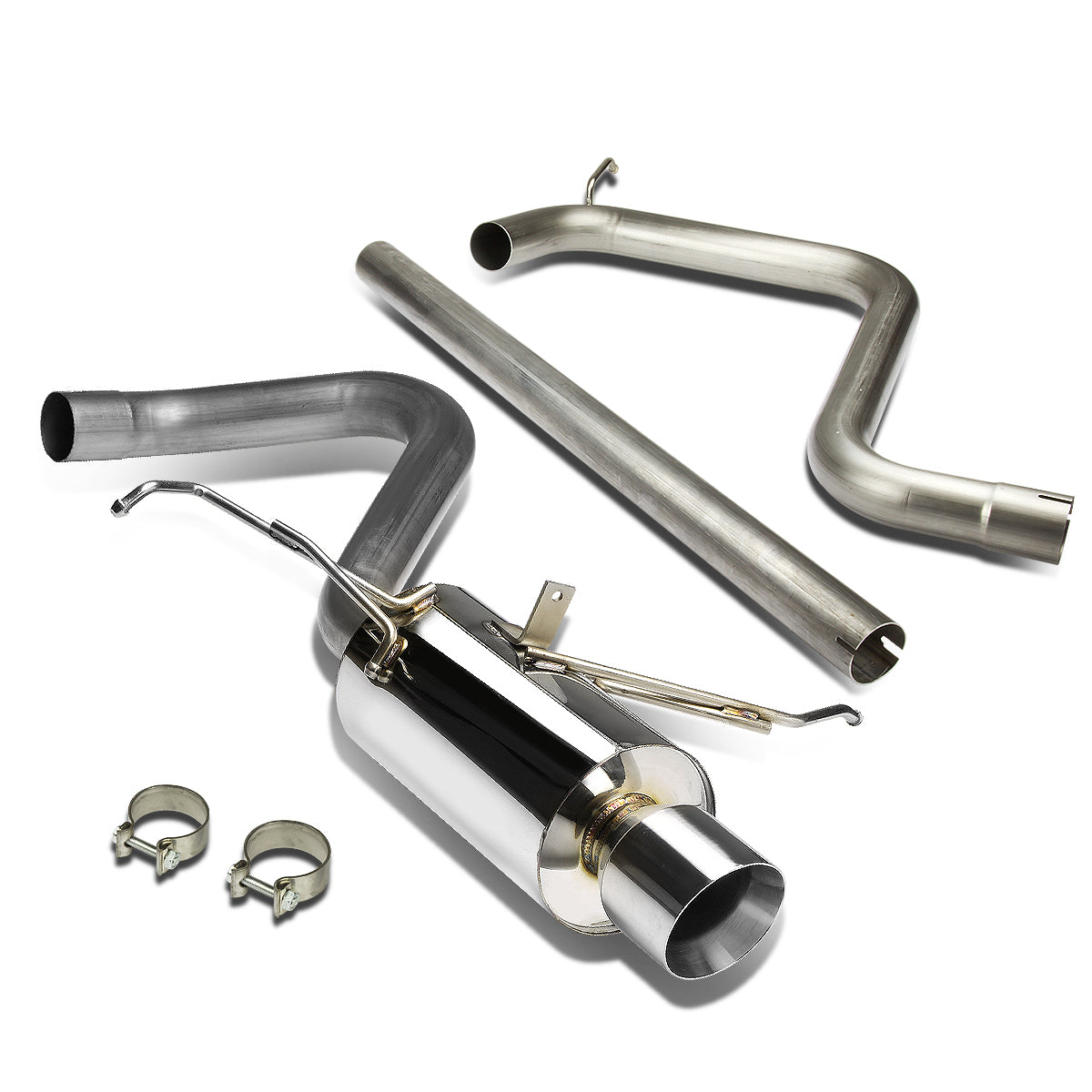 TUBERIA CATBACK CATBACK - 01-06 CHRYSLER PT CRUISER 2.4L - SINGLE ROLLED TIP - STAINLESS STEEL
