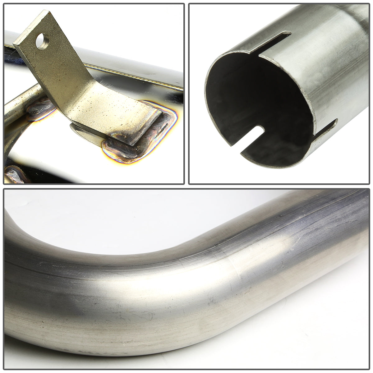 TUBERIA CATBACK CATBACK - 01-06 CHRYSLER PT CRUISER 2.4L - SINGLE ROLLED TIP - STAINLESS STEEL