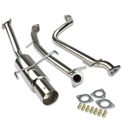 TUBERIA CATBACK CATBACK - 11-14 HONDA CR-Z 1.5L - SINGLE TIP - STAINLESS STEEL