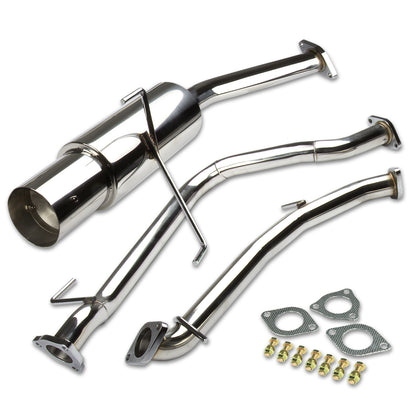 TUBERIA CATBACK CATBACK - 11-14 HONDA CR-Z 1.5L - SINGLE TIP - STAINLESS STEEL