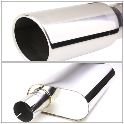 TUBERIA CATBACK CATBACK - 07-13 CHEVY SILVERADO 1500 CREW, EXTENDED CAB / 07-13 GMC SIERRA 1500 CREW / EXTENDED CAB - SHORT BED - SINGLE - STAINLESS STEEL