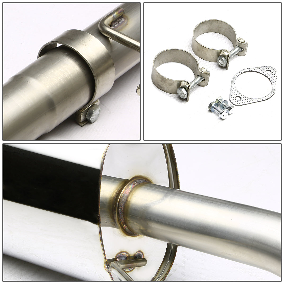 TUBERIA CATBACK CATBACK - 12-16 CHEVY SONIC 1.8L / 1.4T - SINGLE ROLLED TIP - STAINLESS STEEL