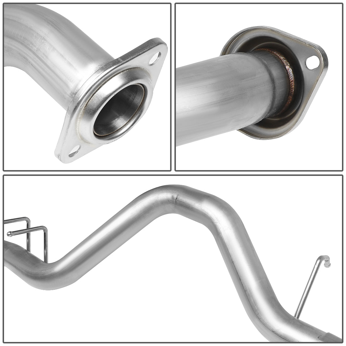 TUBERIA CATBACK CATBACK - 99-07 CHEVY SILVERADO / GMC SIERRA STANDARD CAB SHORT BED 4.3L / 4.8L / 5.3L / 6.0L - MUFFLER TIP - STAINLESS STEEL