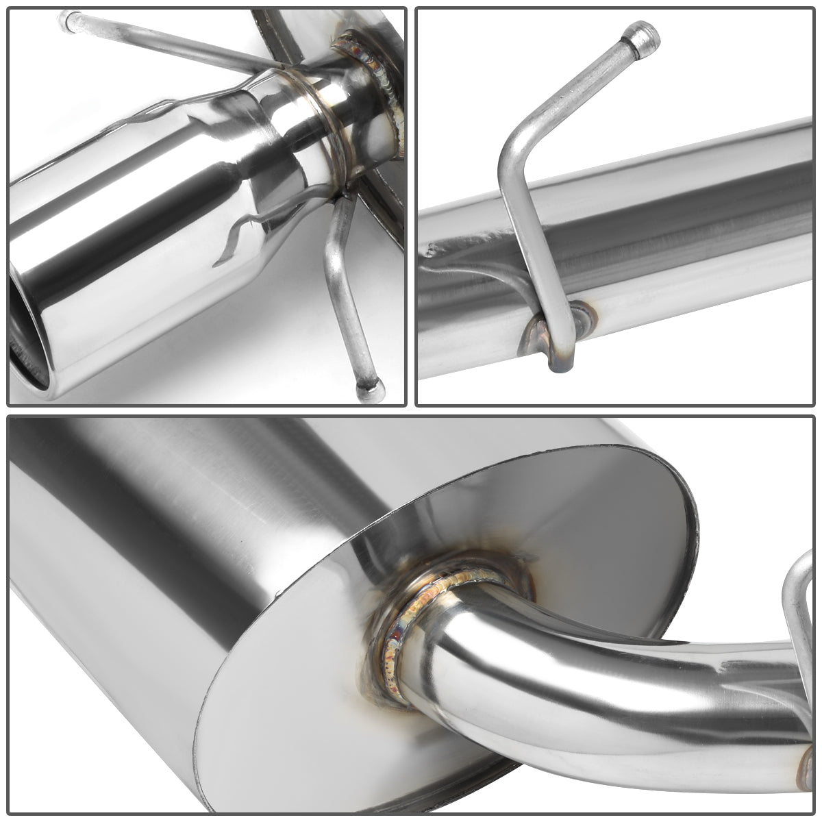 TUBERIA CATBACK CATBACK - STAINLESS STEEL - DUAL ROLLED TIP - 09-11 CADILLAC CTS-V RWD A/T M/T 6.2L