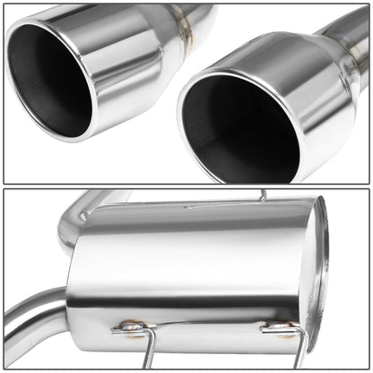TUBERIA CATBACK CATBACK - 09-11 CADILLAC CTS-V RWD A/T M/T 6.2L - DUAL ROLLED TIP - STAINLESS STEEL