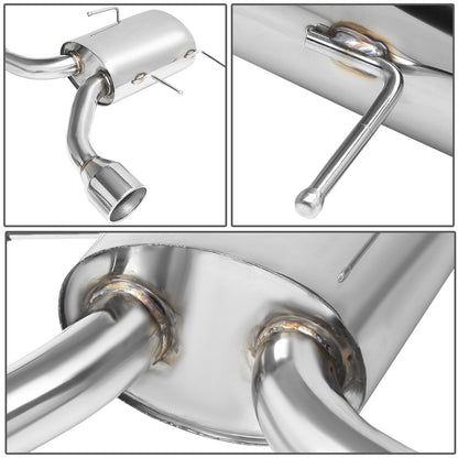 TUBERIA CATBACK CATBACK - 09-11 CADILLAC CTS-V RWD A/T M/T 6.2L - DUAL ROLLED TIP - STAINLESS STEEL