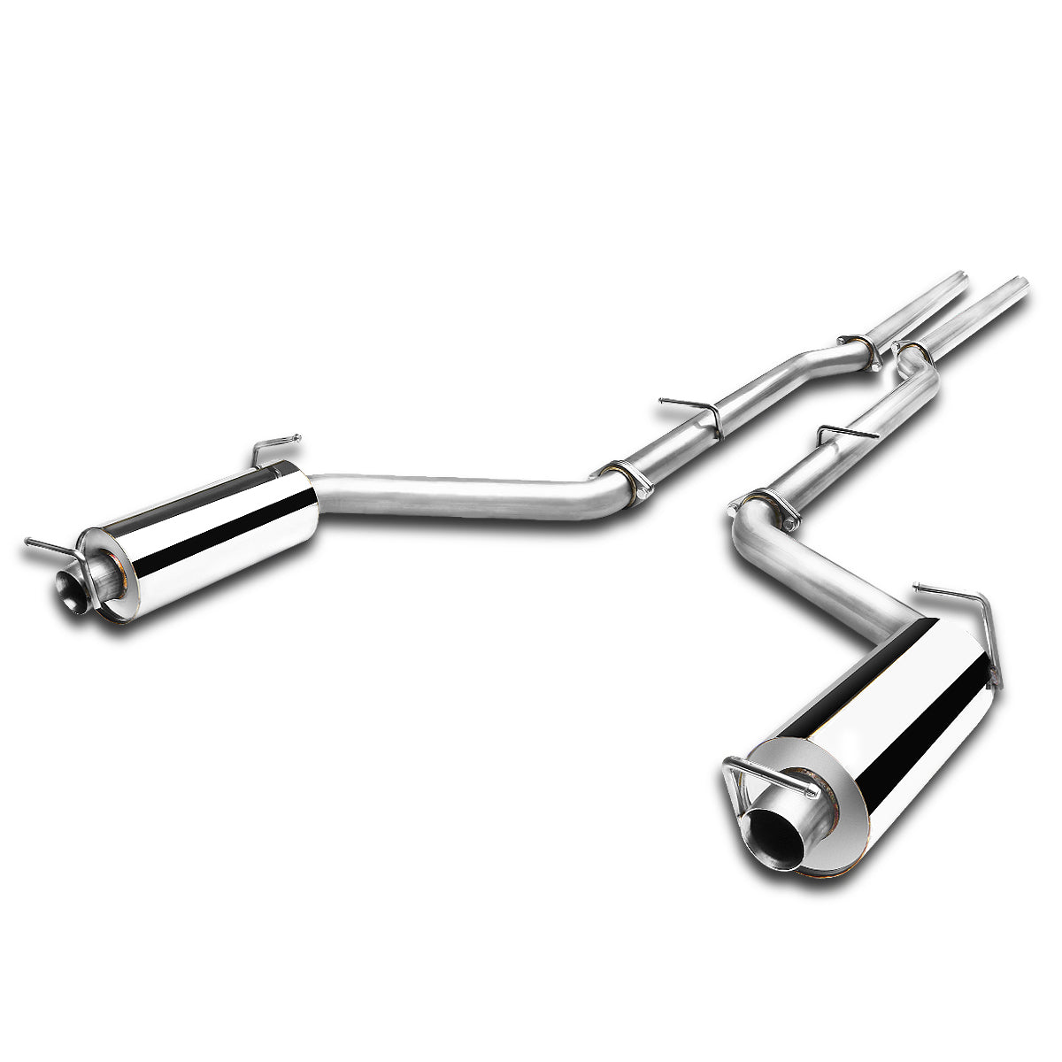 TUBERIA CATBACK CATBACK - 11-14 DODGE CHARGER 3.6L V6 - DUAL TIP - STAINLESS STEEL