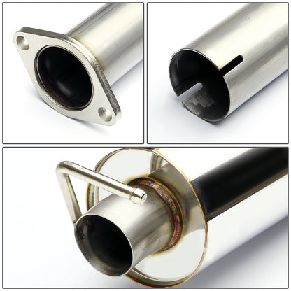 TUBERIA CATBACK CATBACK - 11-14 DODGE CHARGER 3.6L V6 - DUAL TIP - STAINLESS STEEL