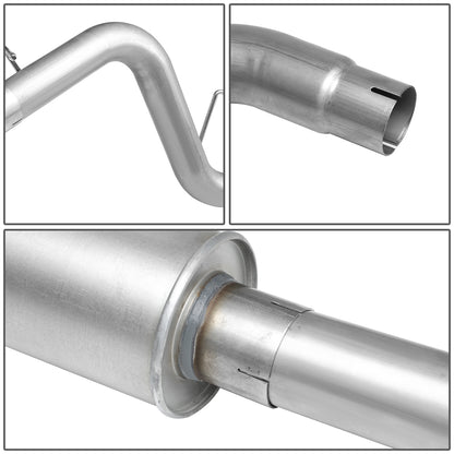 TUBERIA CATBACK CATBACK - 05-07 DODGE DAKOTA - 3.4L / 4.7L - SINGLE TIP - STAINLESS STEEL