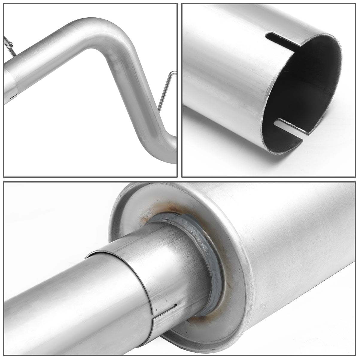 TUBERIA CATBACK CATBACK - 08-12 DODGE DAKOTA - 3.7L / 4.7 L - SINGLE TIP - STAINLESS STEEL