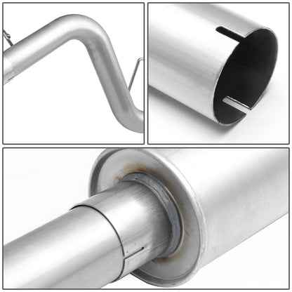 TUBERIA CATBACK CATBACK - 08-12 DODGE DAKOTA - 3.7L / 4.7 L - SINGLE TIP - STAINLESS STEEL