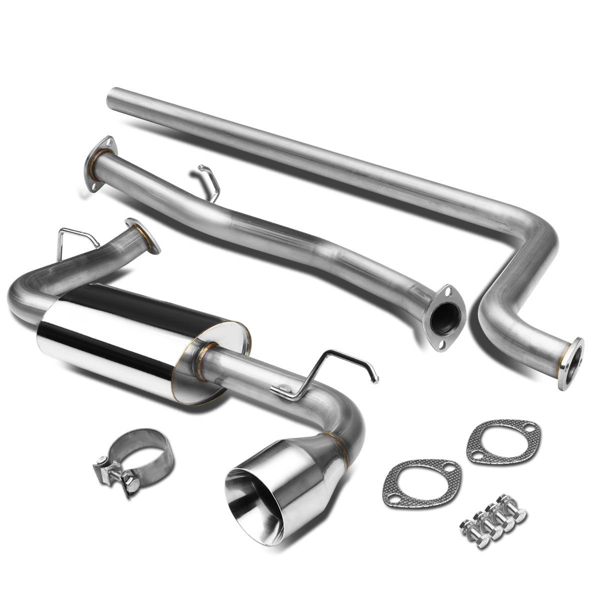 TUBERIA CATBACK CATBACK - 00-05 DODGE NEON - SINGLE ROLLED TIP - STAINLESS STEEL