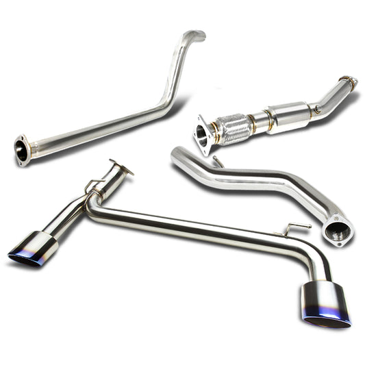 TUBERIA CATBACK CATBACK - 03-05 DODGE NEON SRT-4 - DUAL BURNT TIP - STAINLESS STEEL