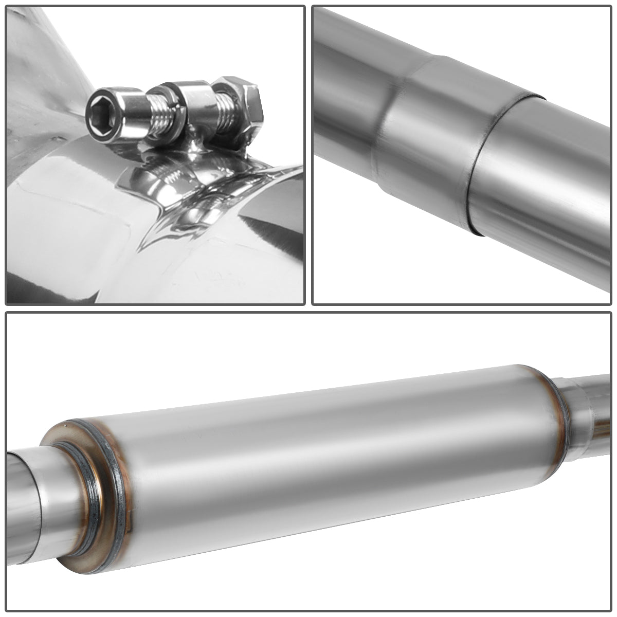 TUBERIA CATBACK CATBACK - 94-02 DODGE RAM 2500, 3500 5.9L - TURBO DIESEL - SINGLE TIP - STAINLESS STEEL