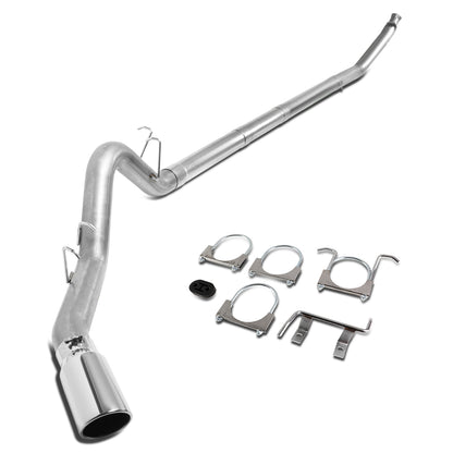 TUBERIA CATBACK CATBACK - 94-02 DODGE RAM 2500, 3500 5.9L - TURBO DIESEL - SINGLE TIP - STRAIGHT PIPE - STAINLESS STEEL
