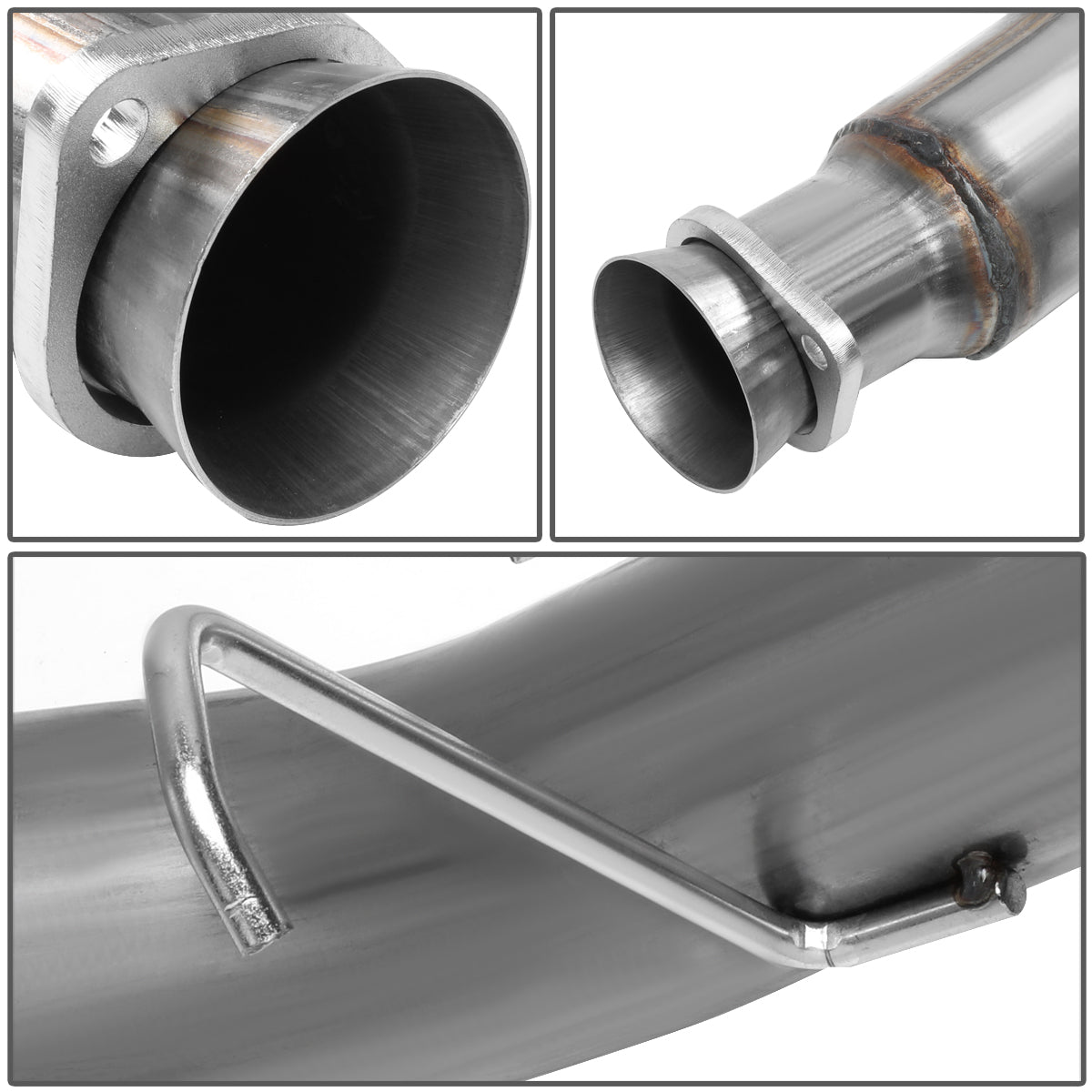 TUBERIA CATBACK CATBACK - 94-02 DODGE RAM 2500, 3500 5.9L - TURBO DIESEL - SINGLE TIP - STRAIGHT PIPE - STAINLESS STEEL