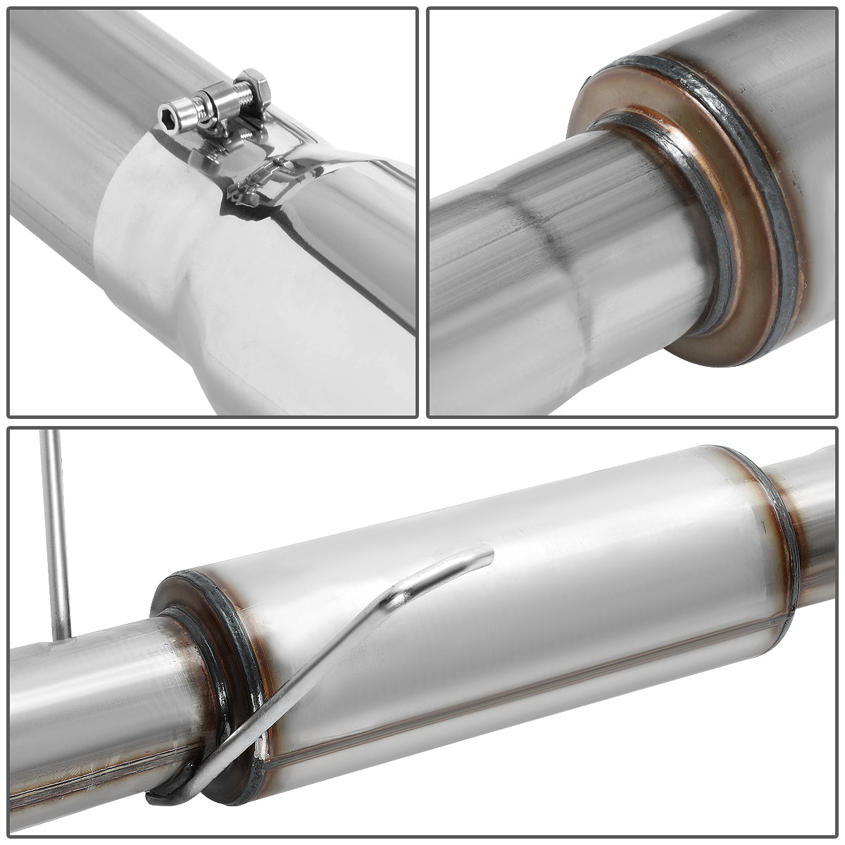 TUBERIA CATBACK CATBACK - 03-04 DODGE RAM 2500, 3500 5.9L - TURBO DIESEL - SINGLE TIP - STAINLESS STEEL