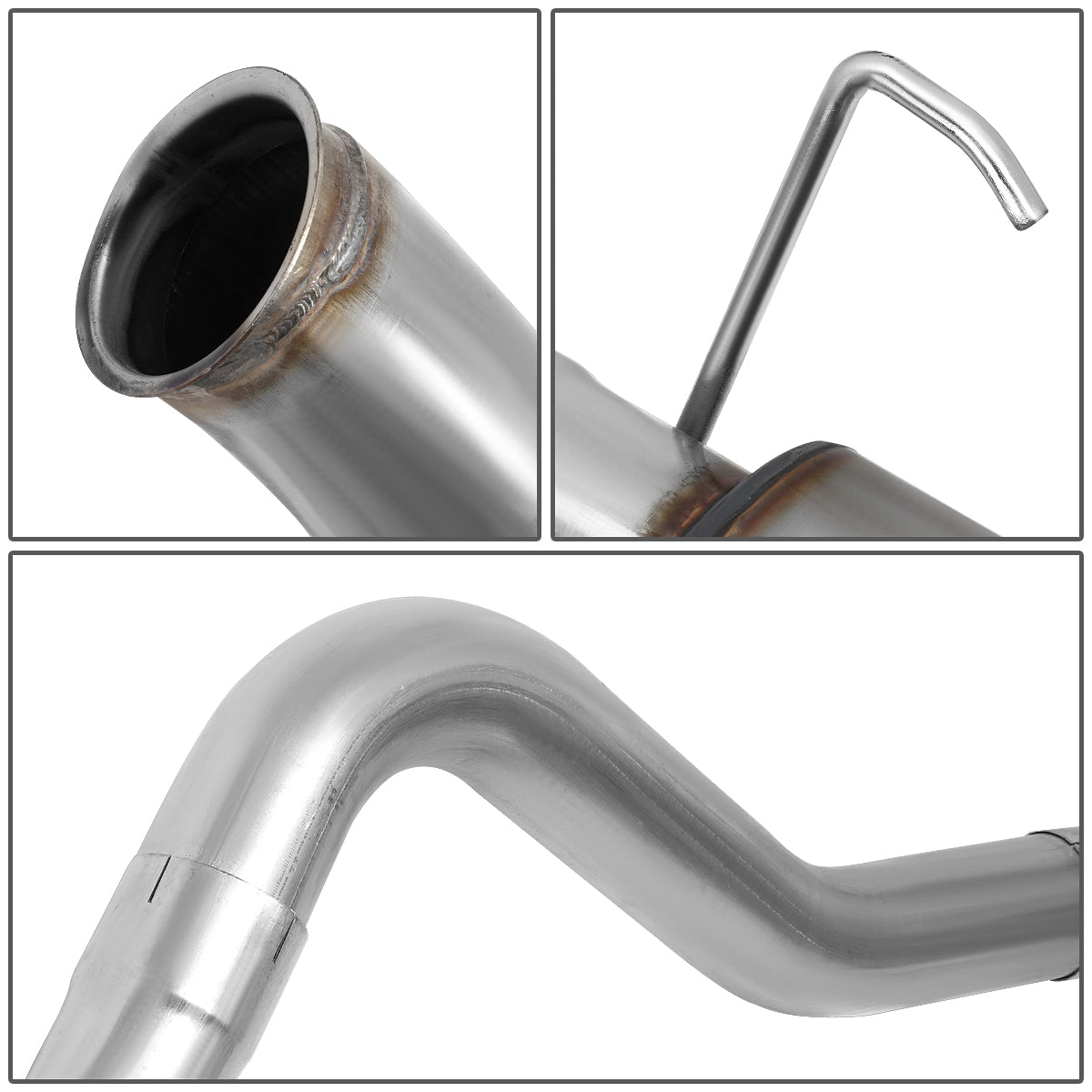 TUBERIA CATBACK CATBACK - 03-04 DODGE RAM 2500, 3500 5.9L - TURBO DIESEL - SINGLE TIP - STAINLESS STEEL