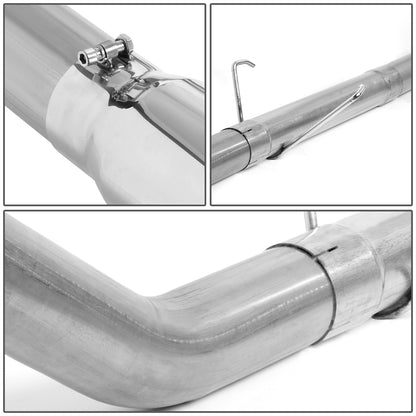 TUBERIA CATBACK CATBACK - 03-04 DODGE RAM 2500, 3500 5.9L - TURBO DIESEL - SINGLE TIP - STRAIGHT PIPE - STAINLESS STEEL