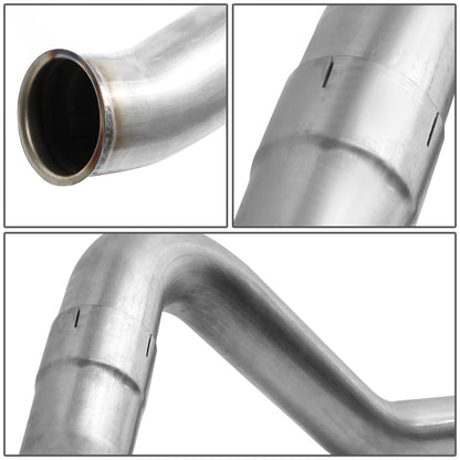 TUBERIA CATBACK CATBACK - 03-04 DODGE RAM 2500, 3500 5.9L - TURBO DIESEL - SINGLE TIP - STRAIGHT PIPE - STAINLESS STEEL
