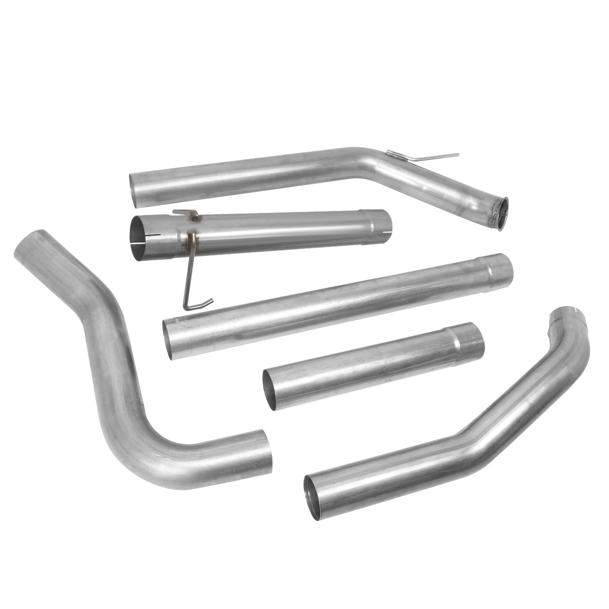 TUBERIA CATBACK CATBACK - 03-04 DODGE RAM 2500, 3500 5.9L - TURBO DIESEL - SINGLE TIP - STRAIGHT PIPE - STAINLESS STEEL