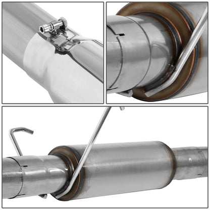 TUBERIA CATBACK CATBACK - 04-07 DODGE RAM 2500, 3500 5.9 - TURBO DIESEL - SINGLE TIP - STAINLESS STEEL