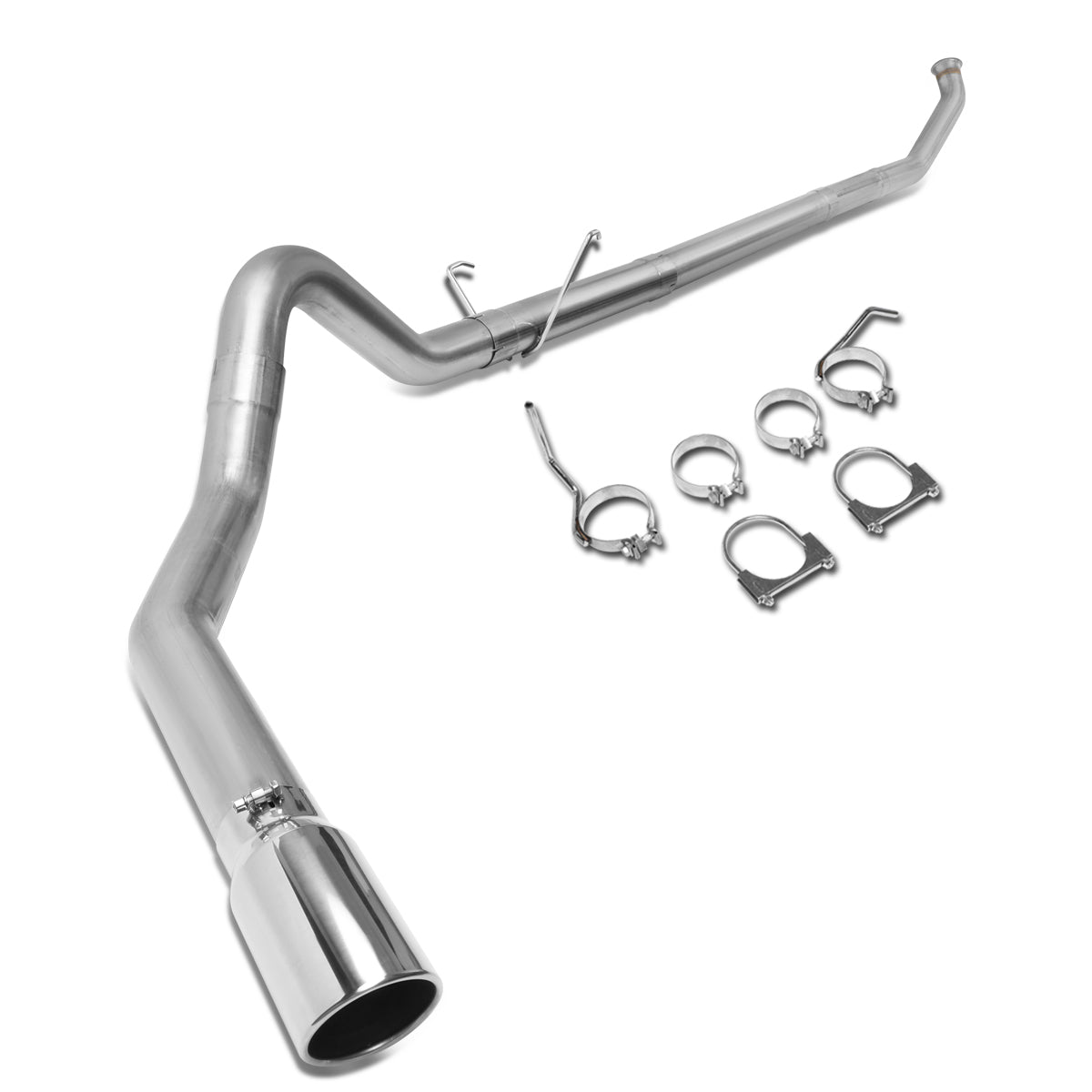 TUBERIA CATBACK CATBACK - 04-07 DODGE RAM 2500, 3500 5.9 - TURBO DIESEL- SINGLE TIP - STRAIGHT PIPE - STAINLESS STEEL