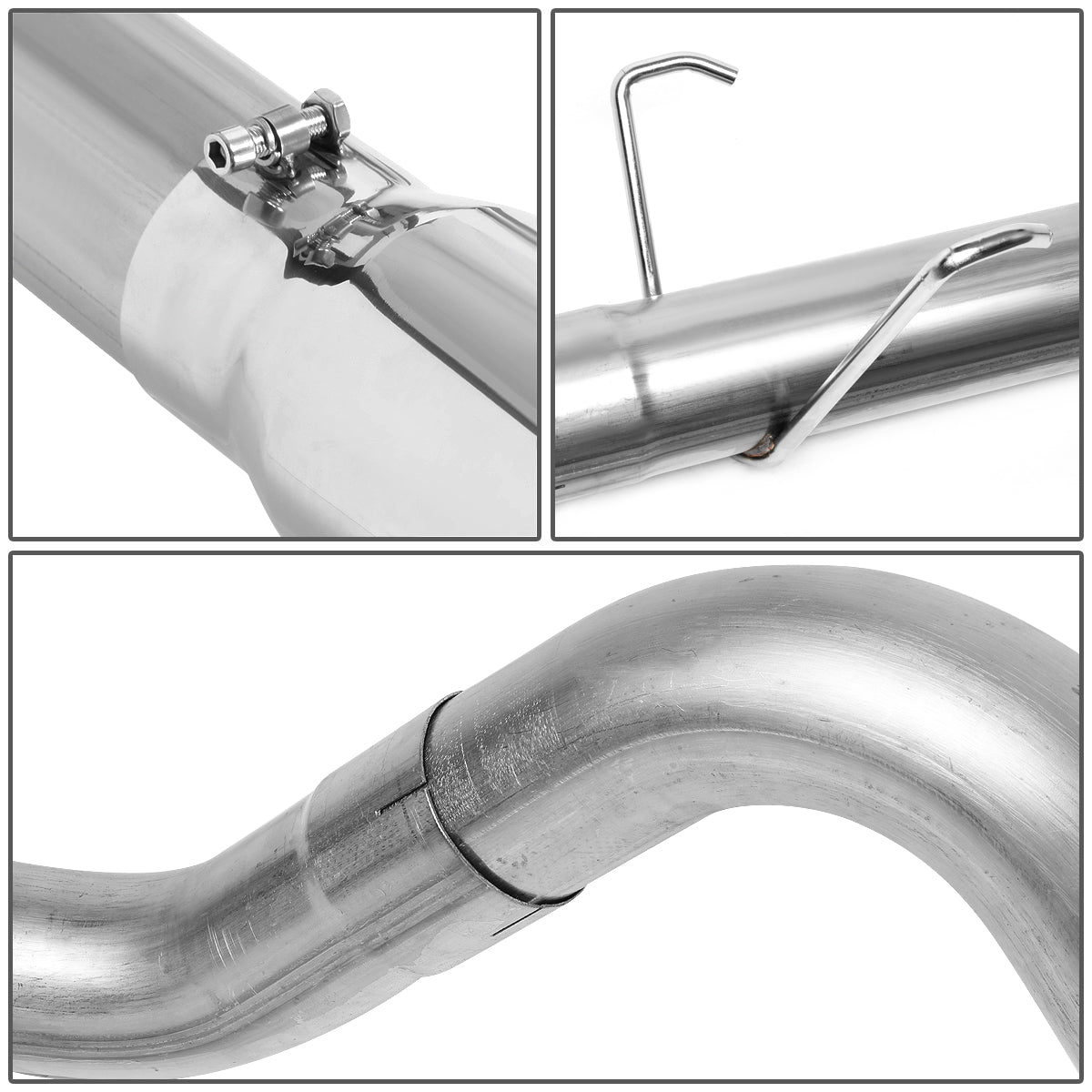 TUBERIA CATBACK CATBACK - 04-07 DODGE RAM 2500, 3500 5.9 - TURBO DIESEL- SINGLE TIP - STRAIGHT PIPE - STAINLESS STEEL