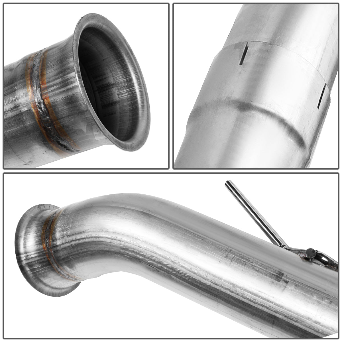 TUBERIA CATBACK CATBACK - 04-07 DODGE RAM 2500, 3500 5.9 - TURBO DIESEL- SINGLE TIP - STRAIGHT PIPE - STAINLESS STEEL