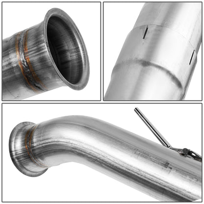 TUBERIA CATBACK CATBACK - 04-07 DODGE RAM 2500, 3500 5.9 - TURBO DIESEL- SINGLE TIP - STRAIGHT PIPE - STAINLESS STEEL