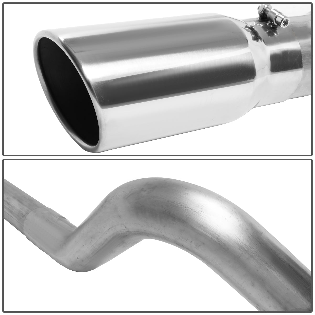 TUBERIA CATBACK CATBACK - 07-09 DODGE RAM 2500, 3500 6.7L L6 - DIESEL - SINGLE TIP - STAINLESS STEEL