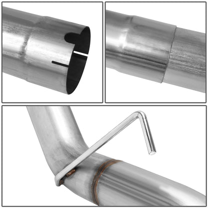 TUBERIA CATBACK CATBACK - 07-09 DODGE RAM 2500, 3500 6.7L L6 - DIESEL - SINGLE TIP - STAINLESS STEEL