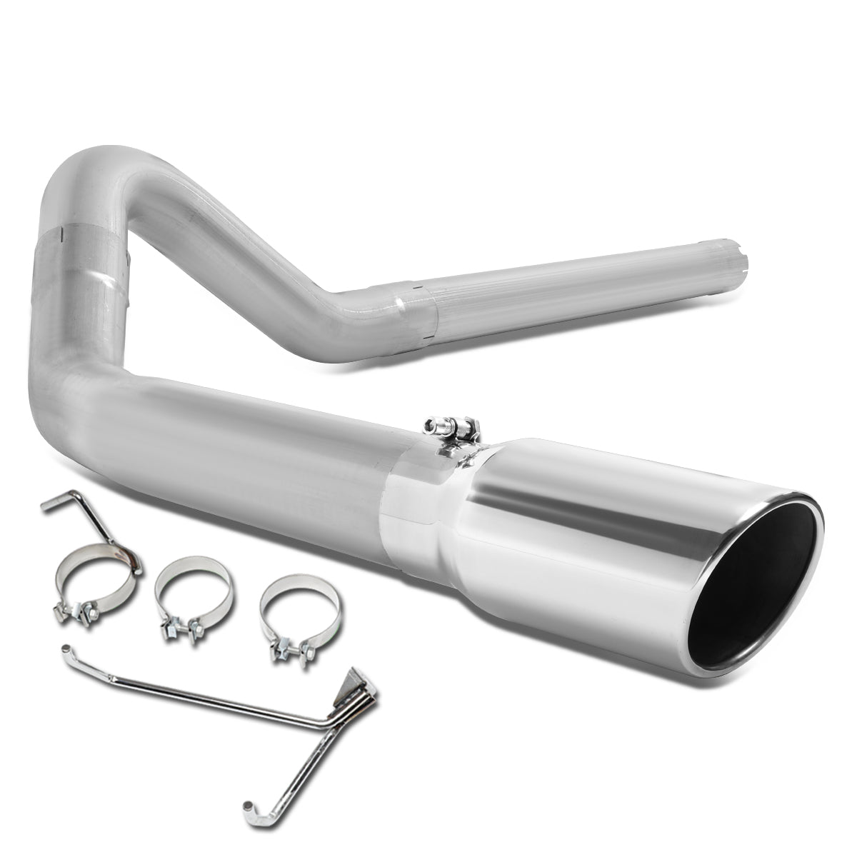 TUBERIA CATBACK CATBACK - 10-12 DODGE RAM 2500, 3500 6.7L L6 - DIESEL - SINGLE TIP - STAINLESS STEEL