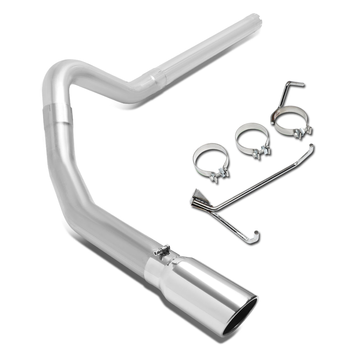 TUBERIA CATBACK CATBACK - 10-12 DODGE RAM 2500, 3500 6.7L L6 - DIESEL - SINGLE TIP - STAINLESS STEEL