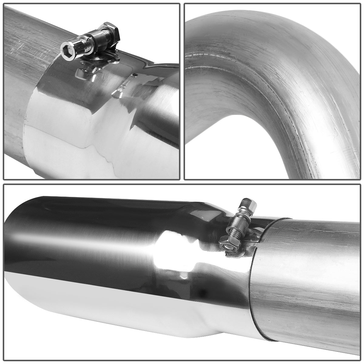 TUBERIA CATBACK CATBACK - 10-12 DODGE RAM 2500, 3500 6.7L L6 - DIESEL - SINGLE TIP - STAINLESS STEEL
