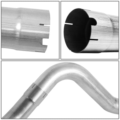 TUBERIA CATBACK CATBACK - 10-12 DODGE RAM 2500, 3500 6.7L L6 - DIESEL - SINGLE TIP - STAINLESS STEEL