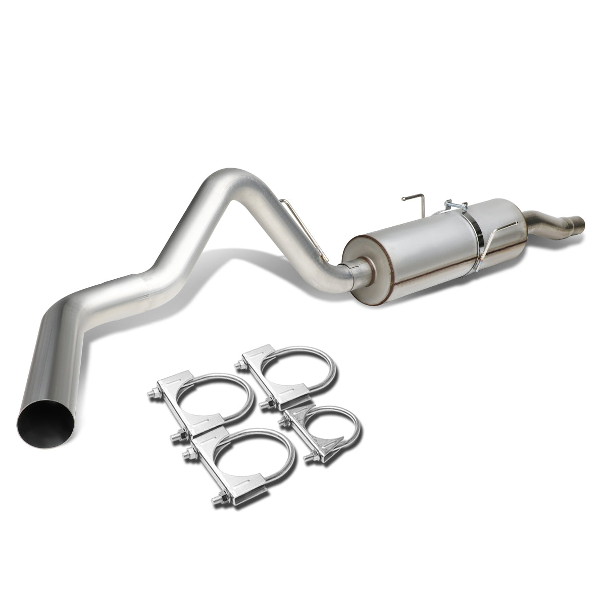 TUBERIA CATBACK CATBACK - 02-05 DODGE RAM 3.7L, 4.7L, 5.9L - STAINLESS STEEL