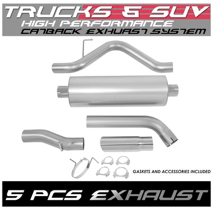 TUBERIA CATBACK CATBACK - 04-05 DODGE RAM 5.7L - STAINLESS STEEL