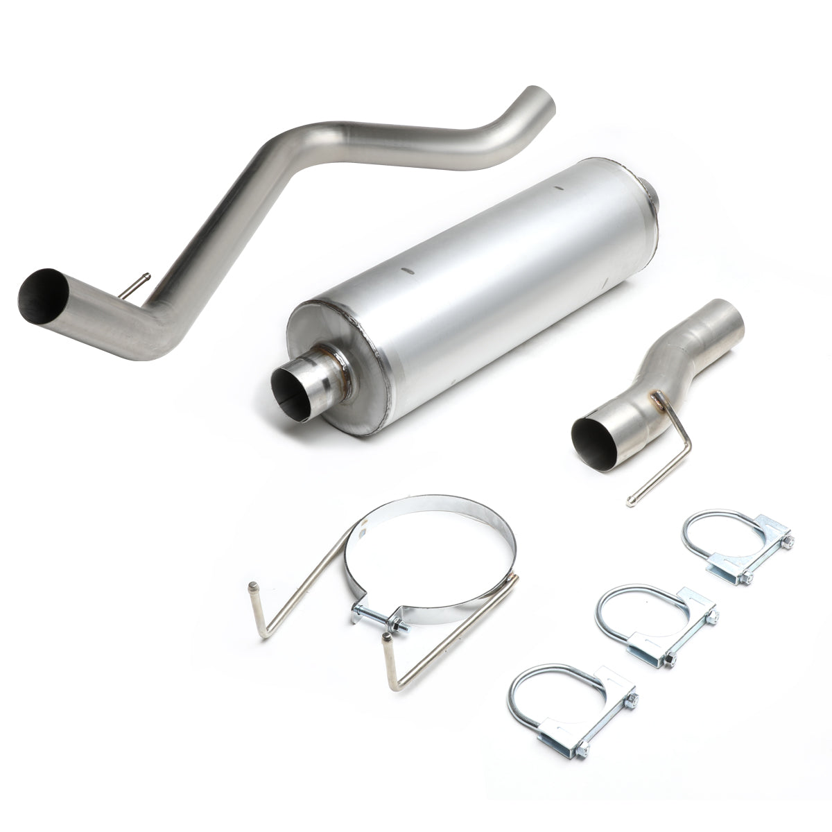 TUBERIA CATBACK CATBACK - 06-08 DODGE RAM 5.7L - STAINLESS STEEL - SINGLE TIP