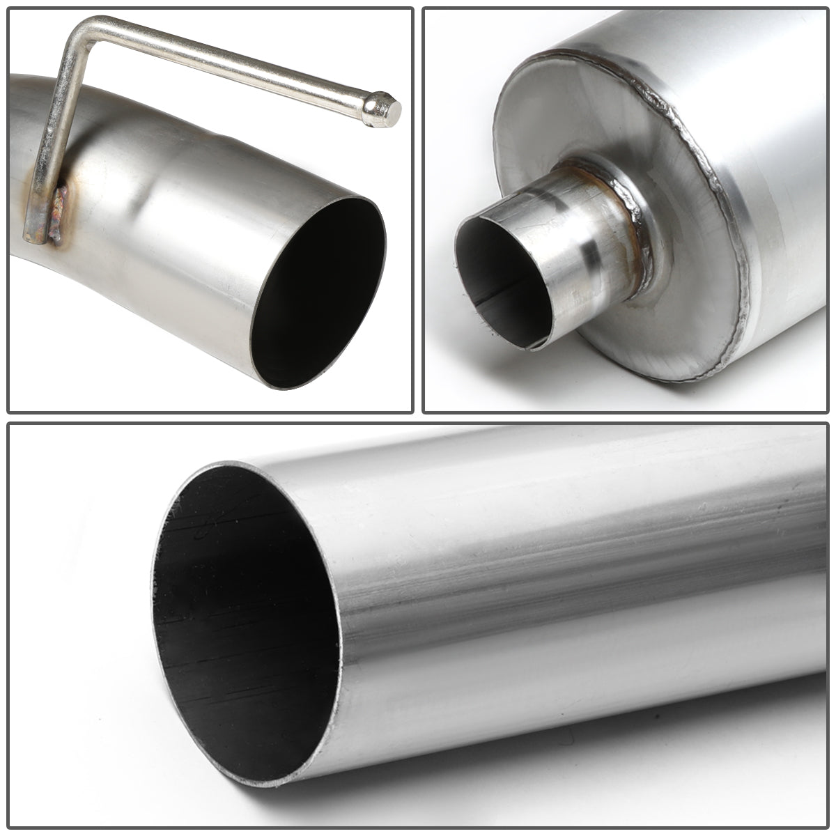 TUBERIA CATBACK CATBACK - 06-08 DODGE RAM 5.7L - STAINLESS STEEL - SINGLE TIP