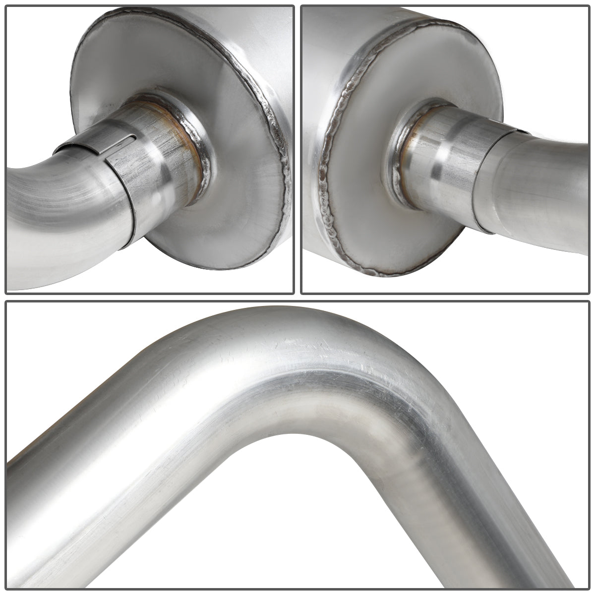 TUBERIA CATBACK CATBACK - 06-08 DODGE RAM 5.7L - STAINLESS STEEL - SINGLE TIP