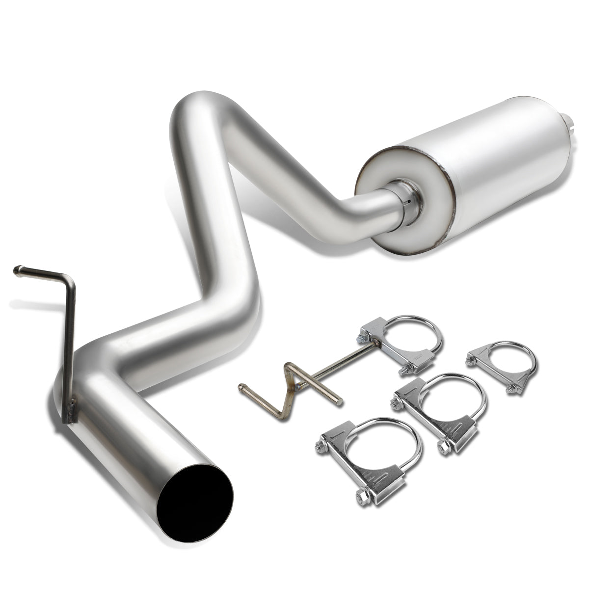 TUBERIA CATBACK CATBACK - 94-97 DODGE RAM 1500 3.9L / 5.2L / 5.9L - SINGLE TIP - STAINLESS STEEL