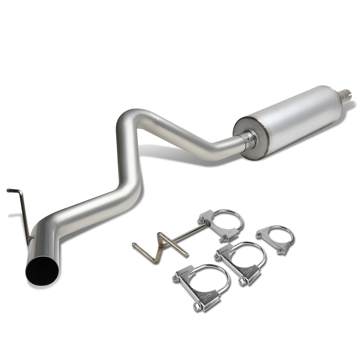 TUBERIA CATBACK CATBACK - 94-97 DODGE RAM 1500 3.9L / 5.2L / 5.9L - SINGLE TIP - STAINLESS STEEL