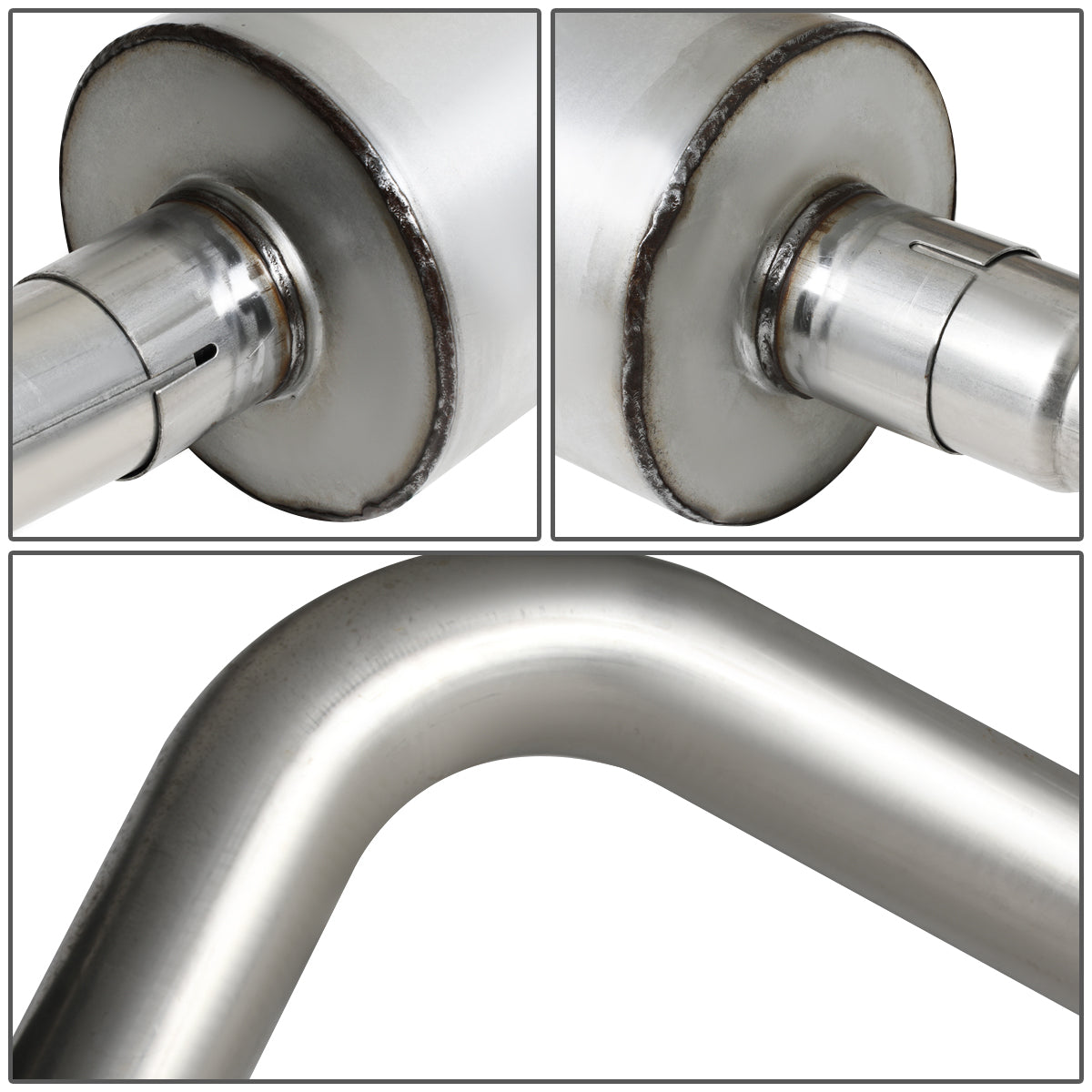 TUBERIA CATBACK CATBACK - 94-97 DODGE RAM 1500 3.9L / 5.2L / 5.9L - SINGLE TIP - STAINLESS STEEL