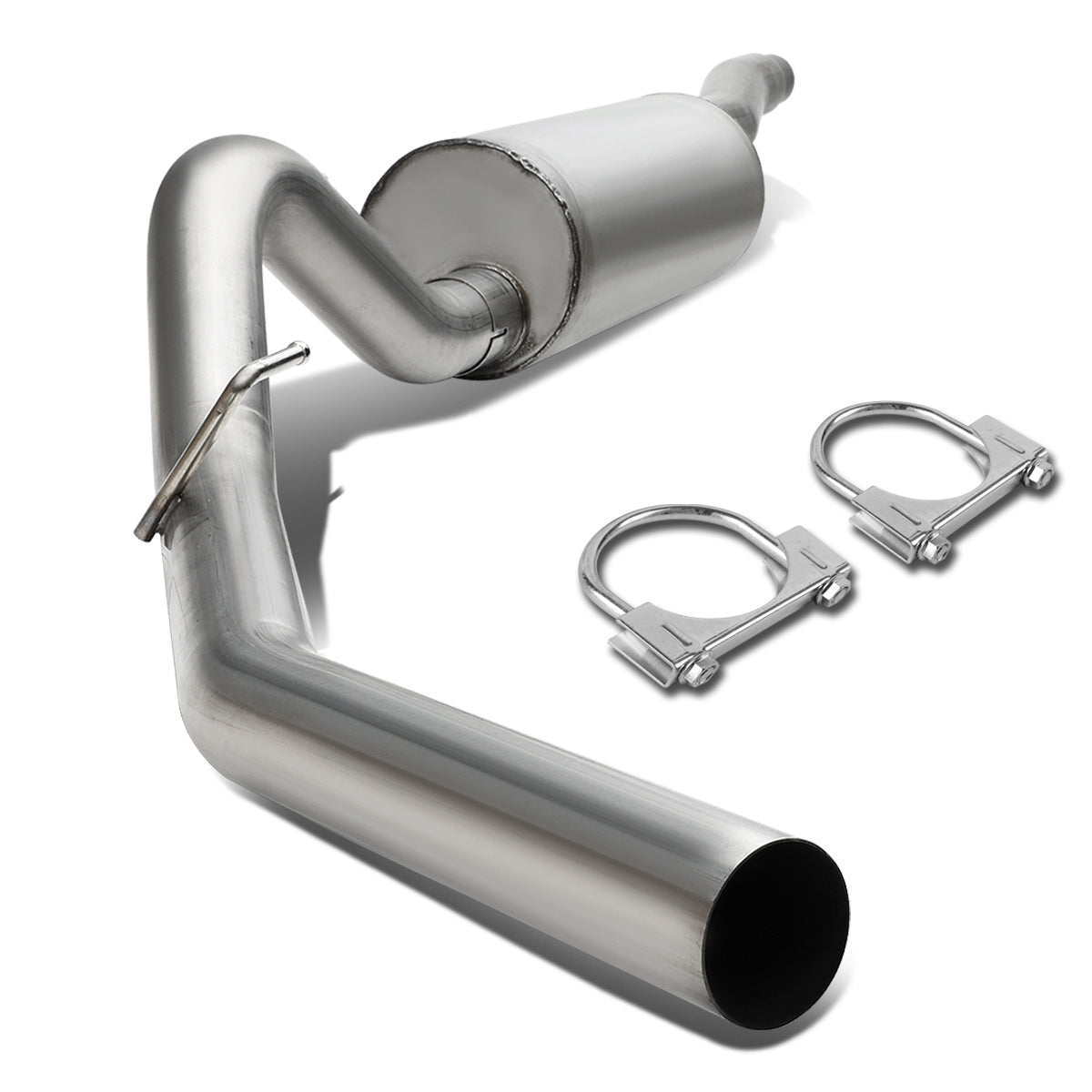 TUBERIA CATBACK CATBACK - 09-10 FORD F-150 4.6L, 5.4L - SINGLE TIP - STAINLESS STEEL