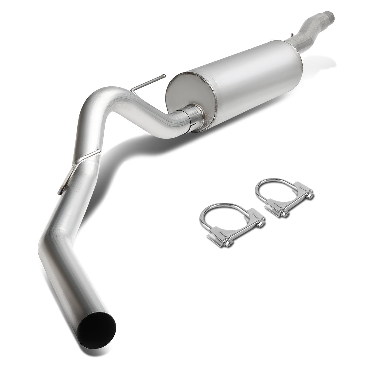 TUBERIA CATBACK CATBACK - 09-10 FORD F-150 4.6L, 5.4L - SINGLE TIP - STAINLESS STEEL